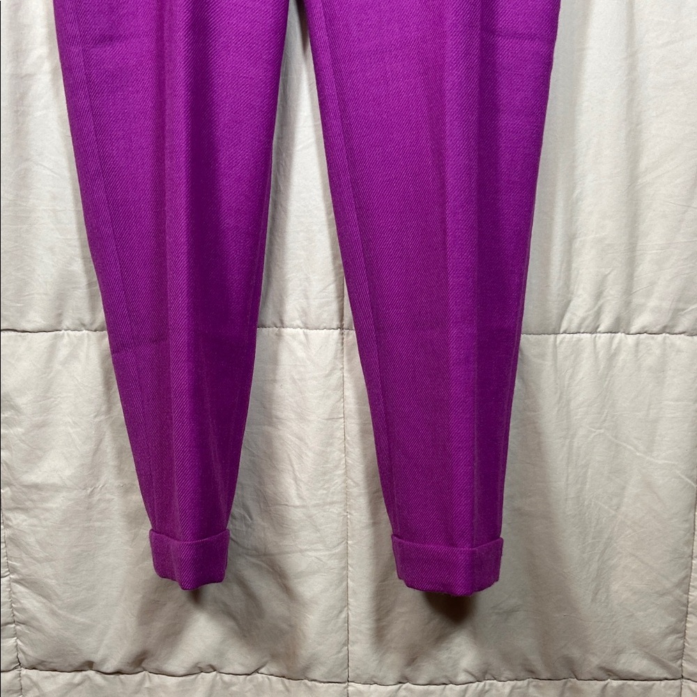 LOFT Vibrant Purple Ankle Pants - Picture 4 of 8